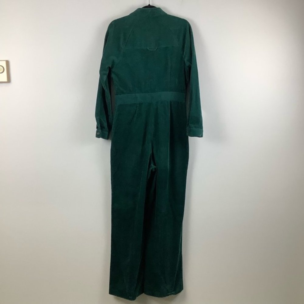 Whistles Corduroy Jumpsuit In Dark Green Gem